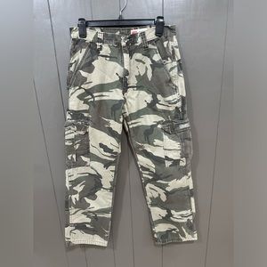 WRANGLER FLEECE LINED CAMO CARGO PANTS